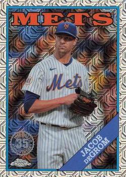 2023 Topps - 1988 Topps Baseball 35th Anniversary Chrome Silver Pack (Series One) #T88C-6 Jacob deGrom Front