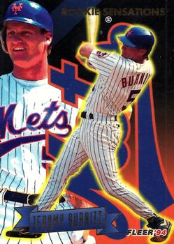 1994 Fleer - Rookie Sensations #3 Jeromy Burnitz Front