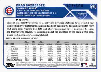 2023 Topps - Advanced Stat #590 Brad Boxberger Back