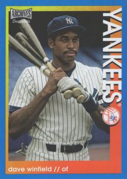2022 Topps Archives Snapshots - Blue Border #20 Dave Winfield Front