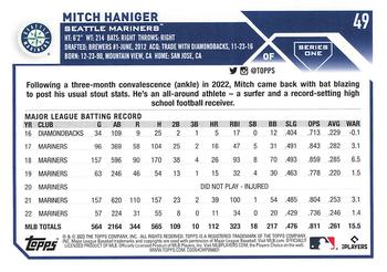 2023 Topps 1st Edition #49 Mitch Haniger Back