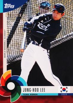 2023 Topps World Baseball Classic Global Stars - Dark Red #38 Jung-Hoo Lee Front