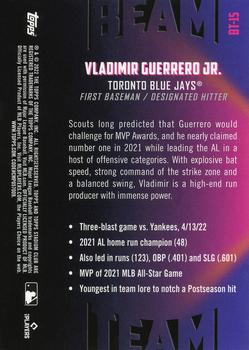 2022 Stadium Club Chrome - Beam Team #BT-15 Vladimir Guerrero Jr. Back