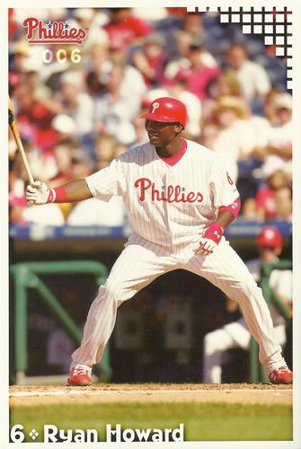 2006 Philadelphia Phillies Photo Cards #NNO Ryan Howard Front