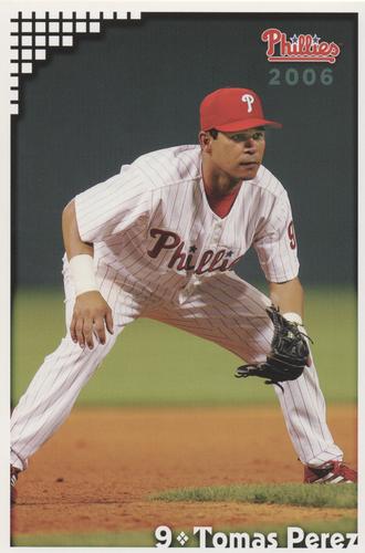 2006 Philadelphia Phillies Photo Cards #NNO Tomas Perez Front
