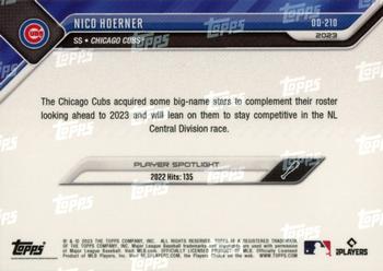 2023 Topps Now Road to Opening Day Chicago Cubs #OD-210 Nico Hoerner Back