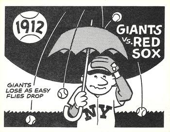 1967 Laughlin World Series - Promos #9 1912 Giants vs Red Sox Front