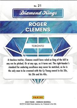 2023 Donruss #21 Roger Clemens Back