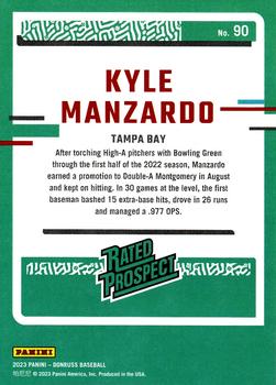 2023 Donruss #90 Kyle Manzardo Back