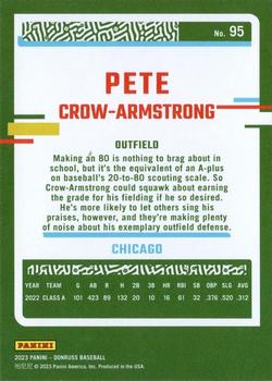 2023 Donruss #95 Pete Crow-Armstrong Back