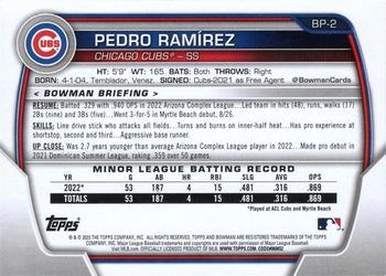 2023 Bowman - Prospects #BP-2 Pedro Ramirez Back