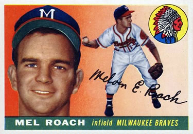 1955 Topps #117 Mel Roach Front