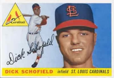 1955 Topps #143 Dick Schofield Front