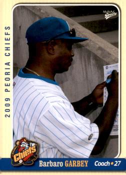 2009 MultiAd Peoria Chiefs SGA #29 Barbaro Garbey Front