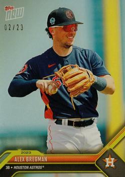 2023 Topps Now Road to Opening Day Houston Astros - Gold Foil #OD-107 Alex Bregman Front