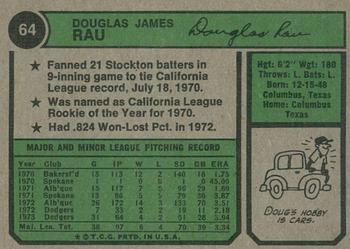 2023 Topps Heritage - 50th Anniversary Buybacks #64 Doug Rau Back