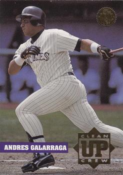 1994 Leaf - Clean-Up Crew #2 Andres Galarraga Front