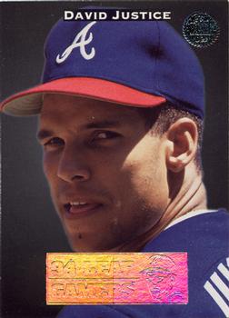 1994 Leaf - Gamers #5 David Justice Front