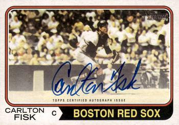 2023 Topps Heritage - Real One Autographs #ROA-CF Carlton Fisk Front