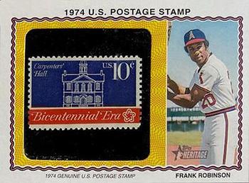 2023 Topps Heritage - 1974 U.S. Postage Stamp Relics #74PS-FR Frank Robinson Front