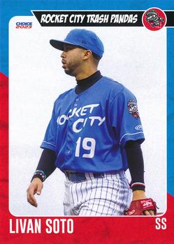 2023 Choice Rocket City Trash Pandas #30 Livan Soto Front