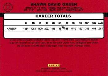 2023 Donruss - Holo Carolina Blue #271 Shawn Green Back