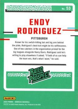 2023 Donruss - Holo Orange #53 Endy Rodriguez Back