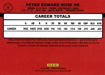 2023 Donruss - Holo Orange #259 Pete Rose Back