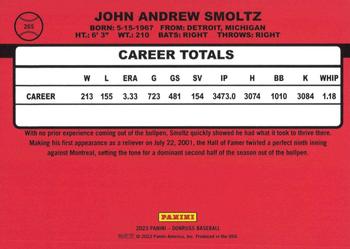 2023 Donruss - Holo Red #265 John Smoltz Back