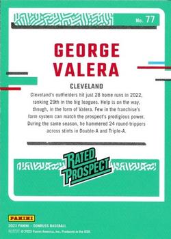 2023 Donruss - America #77 George Valera Back