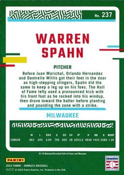 2023 Donruss #237 Warren Spahn Back