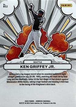 2023 Donruss - Bomb Squad Blue #BS2 Ken Griffey Jr. Back