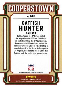 2023 Donruss - Cooperstown Vector #CT5 Catfish Hunter Back