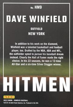 2023 Donruss - Hitmen #HM9 Dave Winfield Back