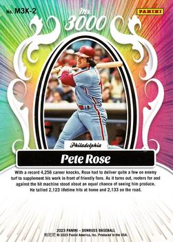 2023 Donruss - Mr. 3000 Rapture #M3K-2 Pete Rose Back