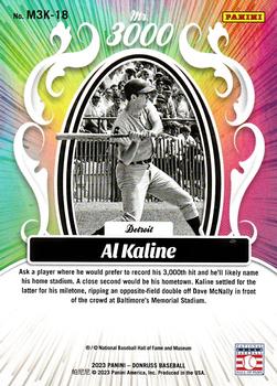 2023 Donruss - Mr. 3000 Pink Fireworks #M3K-18 Al Kaline Back