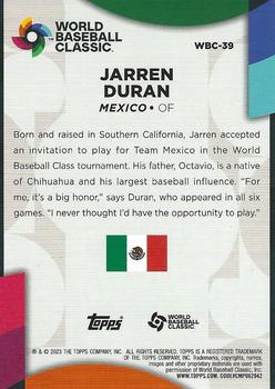 2023 Topps - World Baseball Classic Stars #WBC-39 Jarren Duran Back