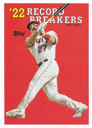 2023 Topps - 1988 Topps Record Breakers Oversized Box Toppers #RB-3 Mike Trout Front