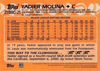2023 Topps - 1988 Topps Baseball 35th Anniversary Chrome Silver Pack (Series Two) #2T88C-21 Yadier Molina Back
