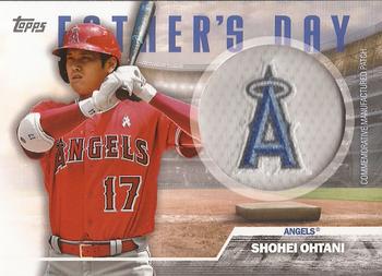 2023 Topps - Father's Day Commemorative Team Patches #FD-SO Shohei Ohtani Front