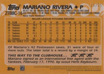 2023 Topps - 1988 Topps Baseball 35th Anniversary Chrome Silver Pack Orange (Series Two) #2T88C-16 Mariano Rivera Back