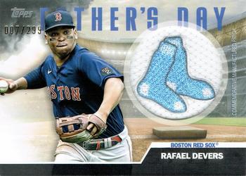 2023 Topps - Father's Day Commemorative Team Patches Black #FD-RD Rafael Devers Front