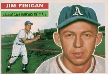 1956 Topps #22 Jim Finigan Front