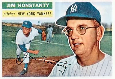 1956 Topps #321 Jim Konstanty Front