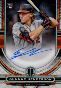 2023 Topps Tribute - Tribute Autographs #TA-GH Gunnar Henderson Front