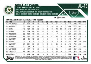 2023 Topps Stars of the American League #AL-13 Cristian Pache Back