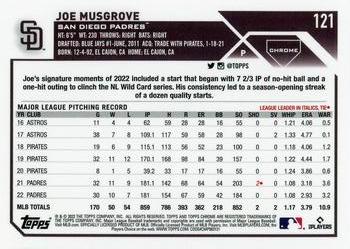 2023 Topps Chrome #121 Joe Musgrove Back