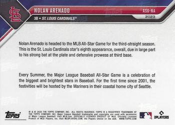 2023 Topps Now MLB All-Star Game Selections #ASG-NA Nolan Arenado Back