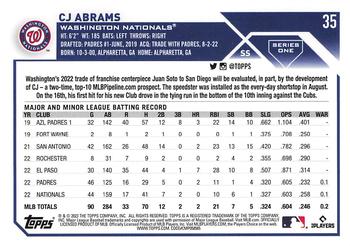 2023 Topps - All-Star Game #35 CJ Abrams Back