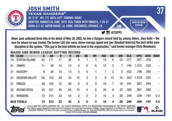 2023 Topps - All-Star Game #37 Josh Smith Back